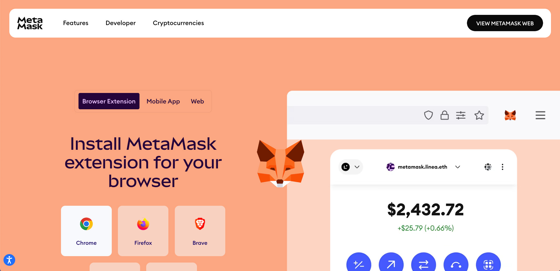 MetaMask 安装界面